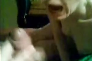 Mature short haired white wife gives me a priceless night oral sex