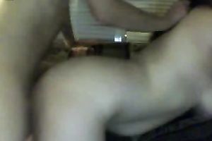 My bulky breasty housewife enjoys it from behind in homemade movie scene