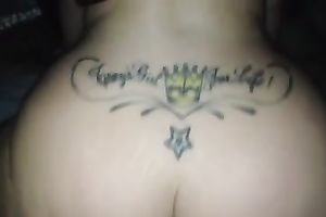 Stunning PAWG with tattoo on her bum likes reverse cowgirl position
