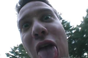 Dark-haired bitch receives her love tunnel team-fucked unfathomable in a car