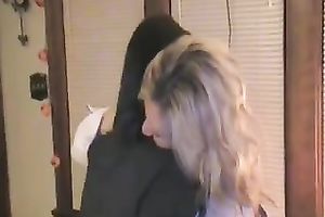 I truly love giving a kiss my breathtakingly marvelous lesbo girlfriend