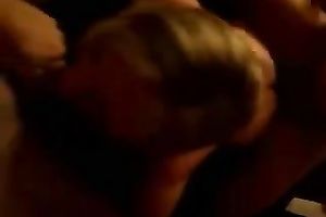 Me and my buddy sharing a slim blonde bitch in Male+Male+Female homemade movie