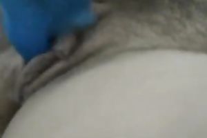 I love to tickle my bewitching slit with my sex toy in front of a webcam