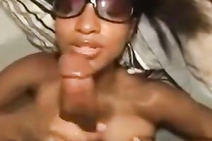 My charming exotic GF manages to milk my shlong dry on her face