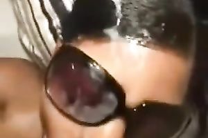 My charming exotic GF manages to milk my shlong dry on her face