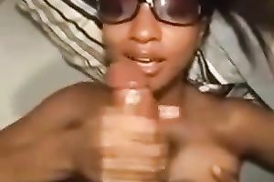 My charming exotic GF manages to milk my shlong dry on her face