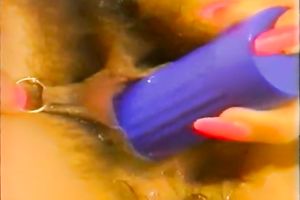 Brown-haired doxy receives her bawdy cleft fisted by her lesbo allies