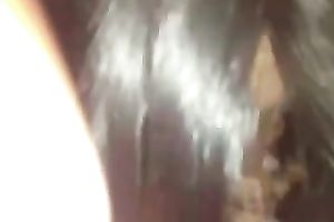 Nude dark brown hoe sucks my ramrod greedily in POV movie scene