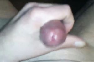 Jerking off my bald caged cock and cumming on my stomach