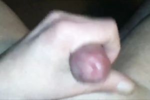 Jerking off my bald caged cock and cumming on my stomach