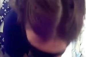 My barefaced girlfriend can suck my schlong during the time that being blindfolded