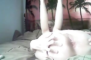 European pale skin cougar widens her legs to catch my attention