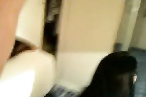 Nice facial for a dark brown amateur college wife and this babe washes it off