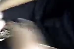 Dark skin Indian legal age teenager girlfriend blows my dick outdoors