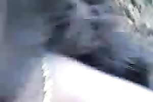 Dark skin Indian legal age teenager girlfriend blows my dick outdoors