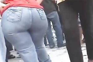 Hot compilation movie scene with big-assed non-professional women