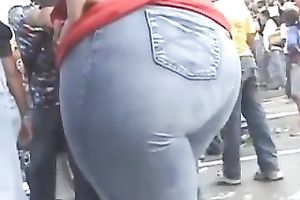 Hot compilation movie scene with big-assed non-professional women