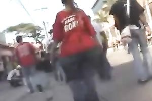 Hot compilation movie scene with big-assed non-professional women