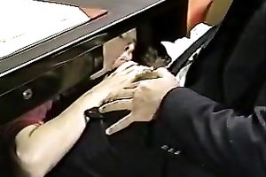 Mind blowing trio sex right on the office table