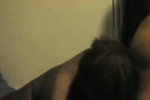 My tattooed swarthy GF sucks my dark shaft remarcably well