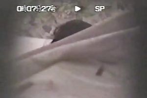 This stud watches those 2 having sex from the closet