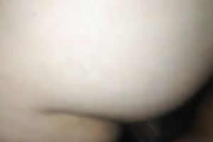 Getting my buttcrack splattered with cum after interracial sex