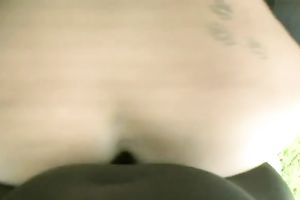 POV episode with a overweight blond enjoying interracial sex