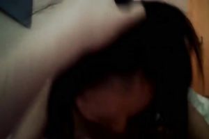 Pretty Asian horny white wife engulfing pecker in advance of work