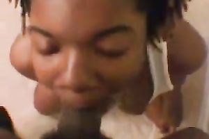 College student acquire her petite and hot face hole reamed by a rod