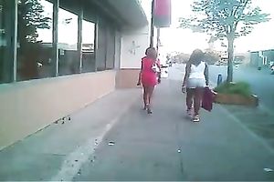 Tanned beauty wearing shorts receives caught on my spy cam