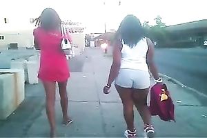 Tanned beauty wearing shorts receives caught on my spy cam