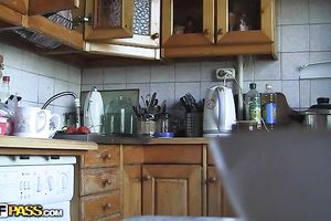 POV movie with an astonishing legal age teenager engulfing her lover's shaft