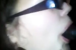 Sweet legal age teenager white girl with glasses likes sucking BBC