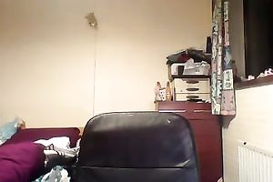 Wicked and lewd white big beautiful woman older wench on livecam masturbating