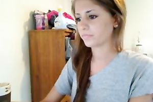 Webcam show with legal age teenager beauty showing her fantastic arse