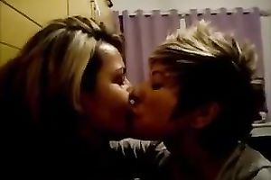 Webcam act with 2 hot lesbos making out passionately
