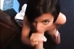 Fantastic call-girl works on my shaft in a sexy POV scene