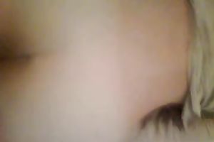 My horny girlfriend finger bonks her wet slit in front of me