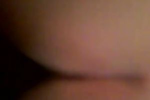 My horny girlfriend finger bonks her wet slit in front of me