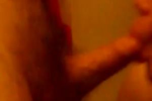 Chubby dark brown sucks my miniature 10-Pounder in homemade movie