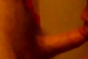 Chubby dark brown sucks my miniature 10-Pounder in homemade movie