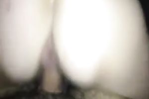 Sexually greedy slut is riding me backwards on web camera