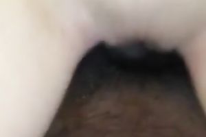 Blonde hottie sucks my BBC and takes a great ride on it