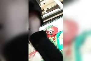 Taking an upskirt video of hawt chick in hot hose