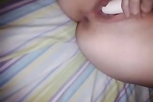 Gently poking myself with a sex-toy hoping that I will squirt