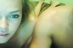 My nice-looking GF lets me toy her slit and rides my schlong afterward