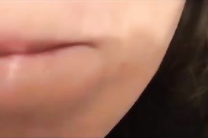 Attractive dark brown co-worker sucks my dick in a latrine