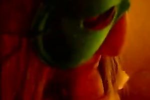 Masked harlot treats my rock hard ramrod like it is gold