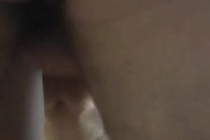 She bows over and lets her sex-starved lover do his job