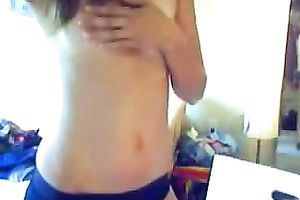 Webcam solo with my cute ex GF flashing her natural pointer sisters